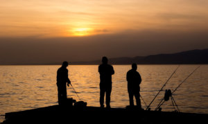 Fishing on Lake Michigamme at Maple Ridge Resort