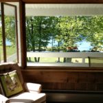 Michigamme Marquette County Resort Rental Front Window Lake View